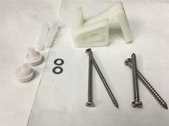 Stainless steel toilet fitting screw, nylon seven-word screw set