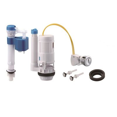 2.5L/s Velocidade de descarga Válvula de descarga dupla com altura ajustável para cisterna de reservatório sanitário