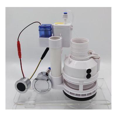 Equipamento produz válvula de descarga de banheiro de descarga dupla sem toque para descarga sem mãos