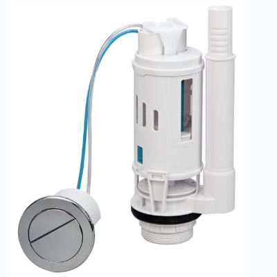 Válvula de Descarga Dupla com Altura Ajustável para Tanque de Água de Vaso Sanitário com Material ABS+POM de Design Moderno