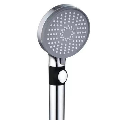 Cabeça de chuveiro portátil de alta pressão com 3 funções Uma chave para parar a água e uma espingarda desmontável