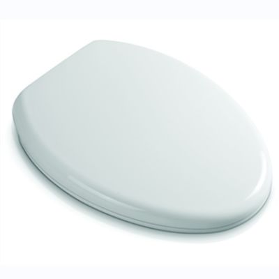 Assento de Vaso Sanitário Durável de Liberação Rápida com Fechamento Lento em Plástico e Design Moderno