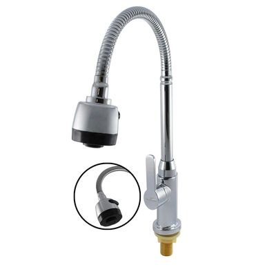 Garrafa de água quente e fria moderna com projeto tradicional Polished Zinc Single Handle Faucet