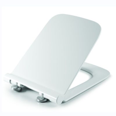 Materiais de polipropileno Moderno Design Suave Fechamento Quadrado Forma Toilet Seat Cover