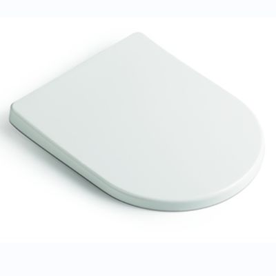 Ultra Slim U Forma Toilet Seat Cover Soft Fechar Top Bottom Fixes Cercas para Banheiros