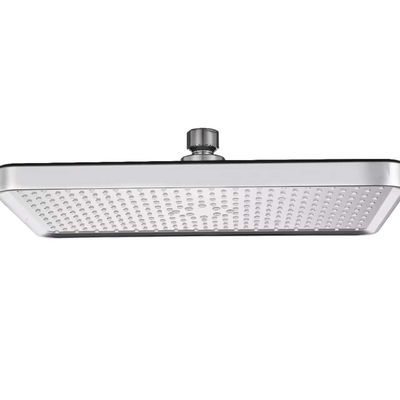 ABS plástico Quadrado Banheiro Lavar Chuveiro cabeça com e Chrome Top Instalação no local