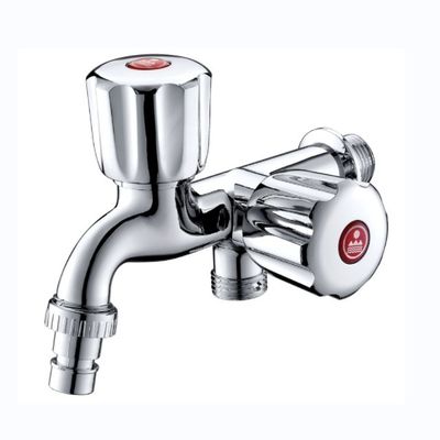 Torneira ABS de furo único com cartucho de disco cerâmico para banheiro, cozinha e máquina de lavar