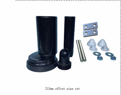 High-End Black Offset Tube Toilet Tank Hot-Selling Market Project Drainage Pipe Products