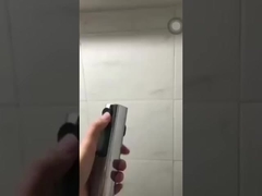 Companheiro de banheiro de plástico de duas funções Pulverizar pistola de pressão Bocal limpo Lavar corpo Lavar pistola