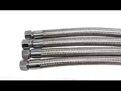 Tubos de chuveiro flexíveis de aço inoxidável com fecho duplo para retorno e substituição de banheiros