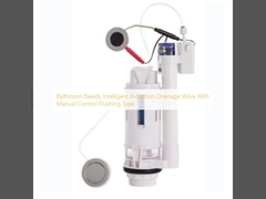 Banheiro precisa de válvula de drenagem de indução inteligente com controle manual tipo de descarga