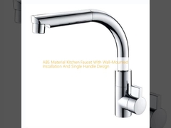 Tubina de cozinha de material ABS com instalação em parede e design de um único cabo