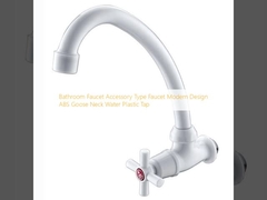 Tubina de banheiro Acessório Tipo de torneira Modern Design ABS Ganso pescoço de água torneira de plástico