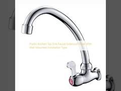 Tubos de extensão de torneiras de lavatório de torneiras de cozinha de plástico com tipo de instalação de parede