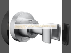 Suporte fixo de cabeça de chuveiro de 3 buracos para chuveiros cromados modernos