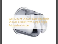 Base de chuveiro montada na parede suporte de chuveiro portátil com suporte ajustável de grande ângulo