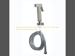 Pulverizador Bidet de mão de latão cinza claro para conjuntos de banheiros quentes e frios sustentáveis