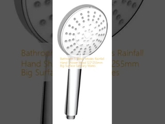 Banheiro 5 modos de pulverização chuva cabeça de chuveiro de mão 122 * 255mm Superfície grande Produtos sanitários