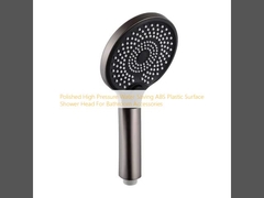 Cabeça de chuveiro de superfície de plástico ABS polida de alta pressão para acessórios de banheiro