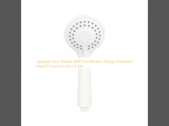 Melhore o seu chuveiro com esta cabeça portátil de design moderno 3 funções e 3 jatos