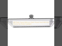 ABS plástico Quadrado Banheiro Lavar Chuveiro cabeça com e Chrome Top Instalação no local