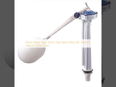 Tanque de água de plástico de banheiro 2 passos válvula de enchimento WC válvula de enchimento de banheiro em cor branca