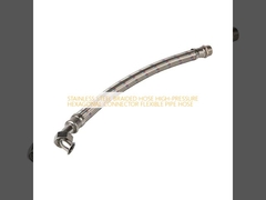 MANGUEIRA TRANÇADA DE AÇO INOXIDÁVEL CONECTOR HEXAGONAL DE ALTA PRESSÃO MANGUEIRA FLEXÍVEL