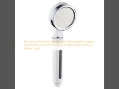 Novo tipo de chuveiro de banho quente com pressão poderosa, chuveiro de mão com filtro de íons negativos, chuveiro de spa de hotel com spray