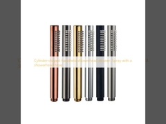 Chuveiro de mão cilíndrico: Jato com mangueira de chuveiro