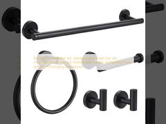 Conjunto de ferramentas de banheiro, conjunto de barras de toalhas de aço inoxidável, porta-toalhas transfronteiras, suporte de papel higiénico, gancho perfurado, acessórios para banheiros