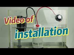 Válvula de banheiro dupla com certificação CE, descarga do novo tipo de urinal de plástico ABS com cabo duplo