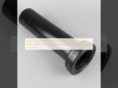 Tubo de PP preto de borracha selada é usado para o tanque de água oculto em banheiros modernos, para drenagem direta de esgoto.