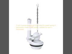 Válvula de descarga manual de 3 polegadas para poupança de água em banheiros, de plástico ABS, adequada para utilização em banheiros