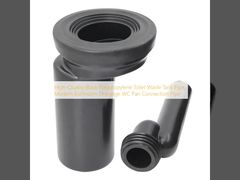 Tubo de Tanque de Resíduos de Sanita em Polipropileno Preto de Alta Qualidade, Tubo de Conexão de Sanita para Drenagem de Casa de Banho Moderna