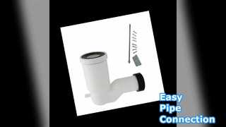 Painel WC com conector de tubo de PVC para drenagem