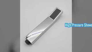 Cabeça de chuveiro de alta pressão economiza água com acabamento cromado