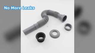 Tubo de drenagem flexível para pia, fácil instalação